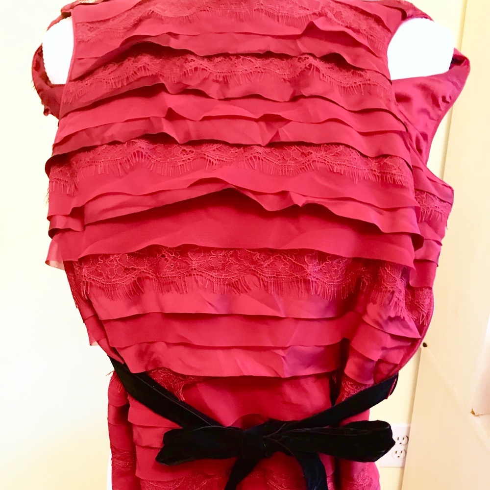 Brand New WHBM Deep Red Holiday bodice size 4